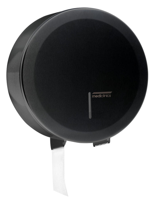 MEDICLINICS PR2787B Dispensador Papel Higiénico Negro 5 a 7 Días Mediclinics 