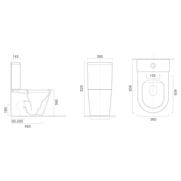 AQUORE 388904 TURÍN ECO BREEAM Rimless Toilet Complete White