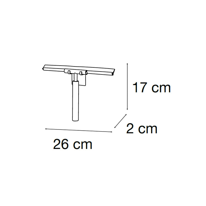 MEDITERRANEA 6073166 Limpiamamparas Adhesivo Color Negro