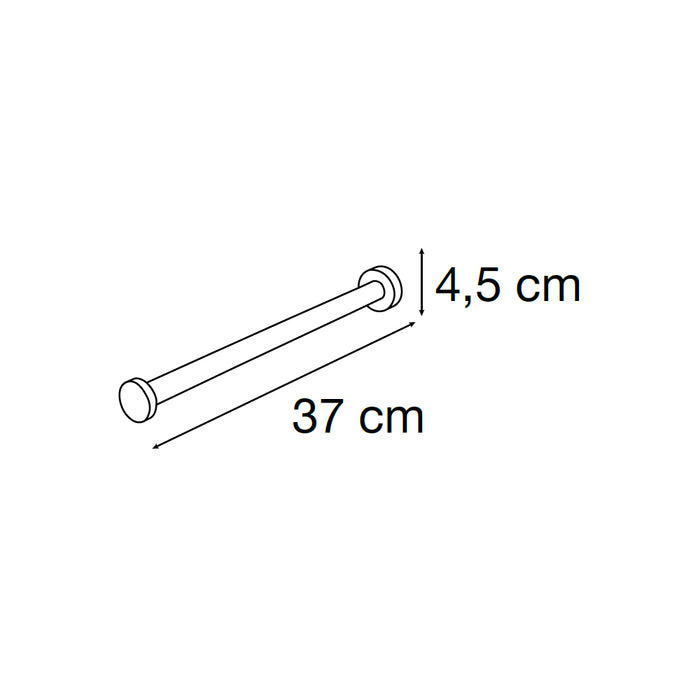 MEDITERRANEA 1111901 FOREST Toallero Barra Perpendicular Cromo