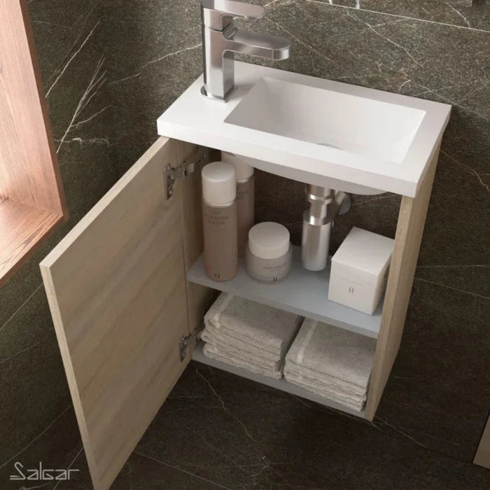 SALGAR 22899 MICRO Mueble+Lavabo Mini Roble Caledonia
