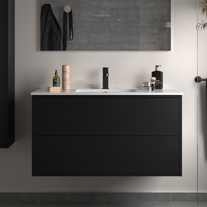 SALGAR OPTIMUS Matte Black Furniture+Sink