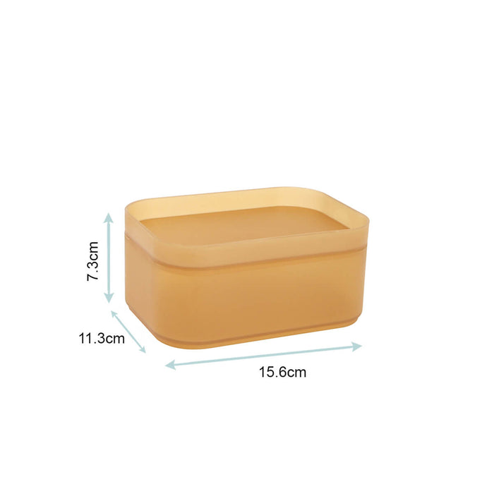 NADI 10SP1501 KOREA STACKABLE Plastic Stackable Amber 15.6 x 11.3 x 7.3 cm