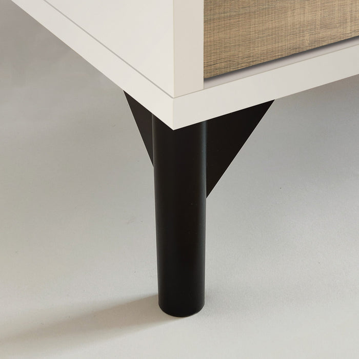 MUEBLES PITARCH Entryway Shoe Rack Tokyo White/Cambrian Oak