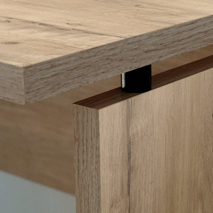 MUEBLES PITARCH Mesa Despacho Teide Roble Gold/pivote negro