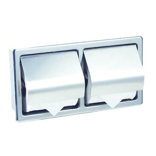 MEDICLINICS AIE320C Portarrollos doble con tapa empotrable acero Brillo 5 a 7 Días Mediclinics 