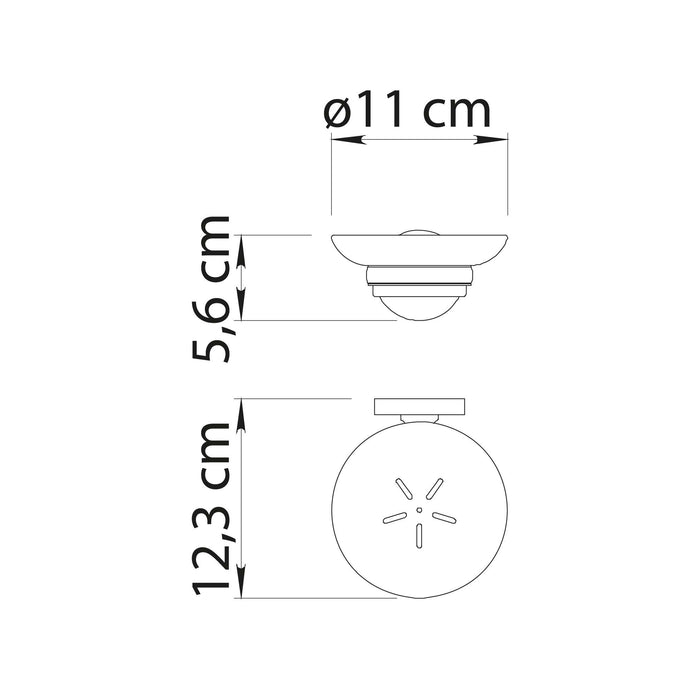 GEDY FP111300100 FELCE PLUS Jabonera Cromo
