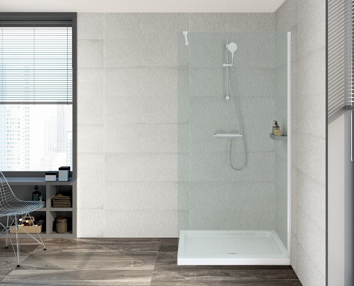 ROCA ITALIA Plato Ducha Rectangular Porcelana Blanco