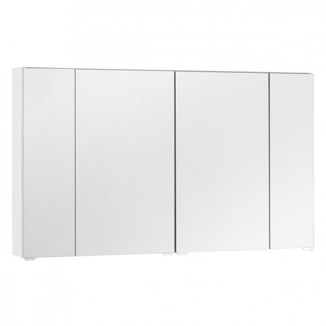 ROYO 123041 APOLO LED Dressing Room With Mirror 4 Doors 120 cm Glossy White
