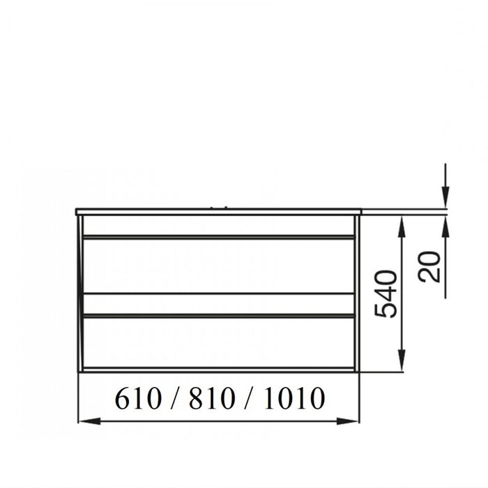SALGAR ATTILA Vanity unit 60 cm Eternity Oak