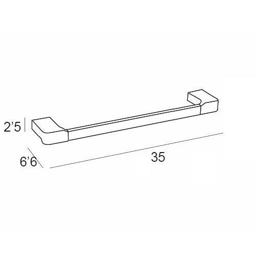 MANILLONS TORRENT 01691002 YASS Towel Bar 35 Chrome