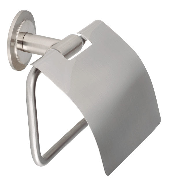 BATHSTAGE 66543 B-FOCUS Toilet roll holder with stainless steel lid