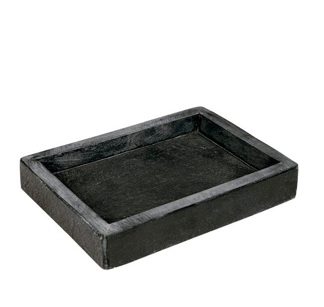 BATHSTAGE 63610 B-BLACK Stone Soap Dish