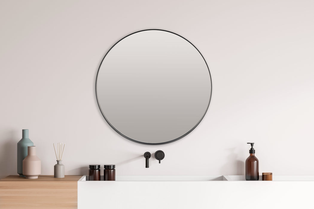 BATHSTAGE 67618 B-954 H/V Round mirror 60 cm Black Frame Black