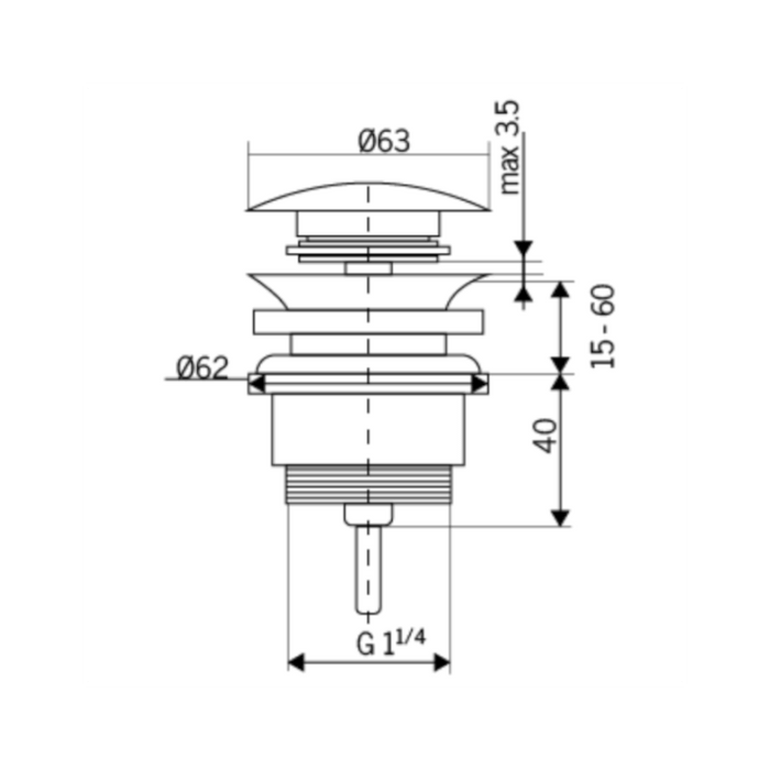 IMEX VCC007 Clic-Clack Blanco Mate