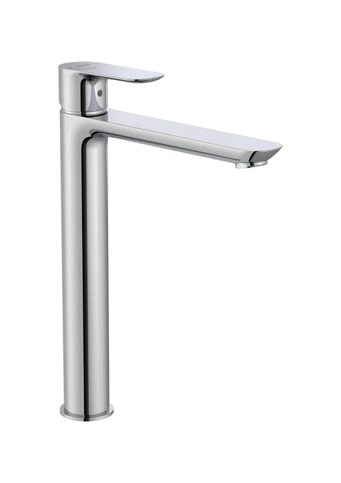 ROCA A5A346EC00 CALA Single-lever Sink Faucet with High Spout Smooth Body Cold Start Chrome
