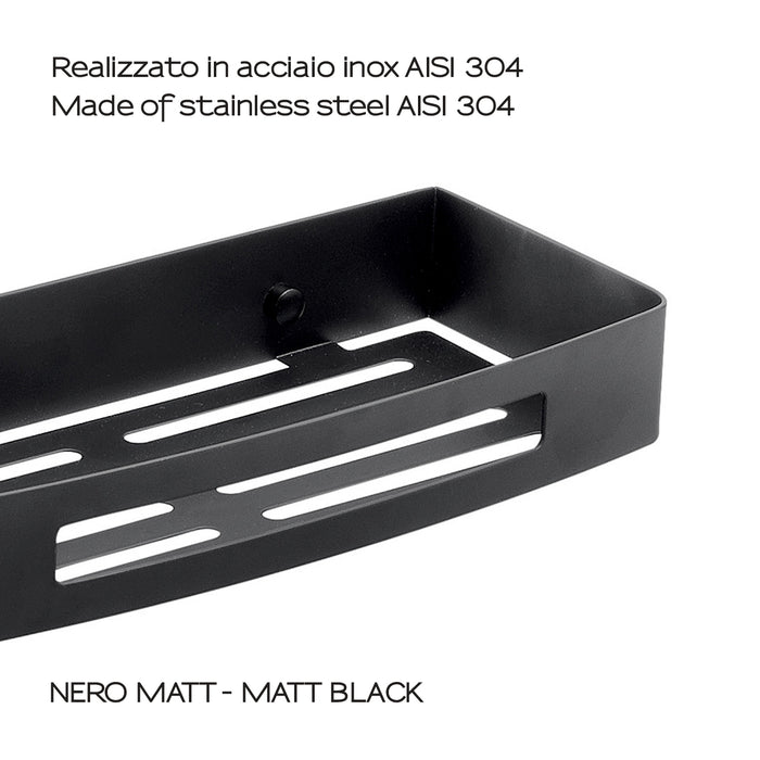 GEDY 24171400000 NERVA Matte Black Rectangular Slide
