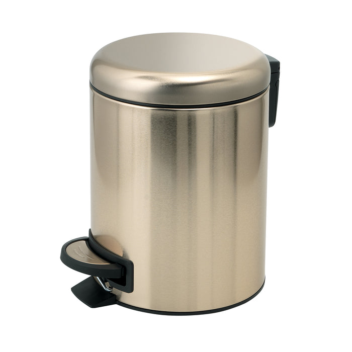 GEDY 32098700000 POTTY Trash Can With Lid 5L Matte Gold