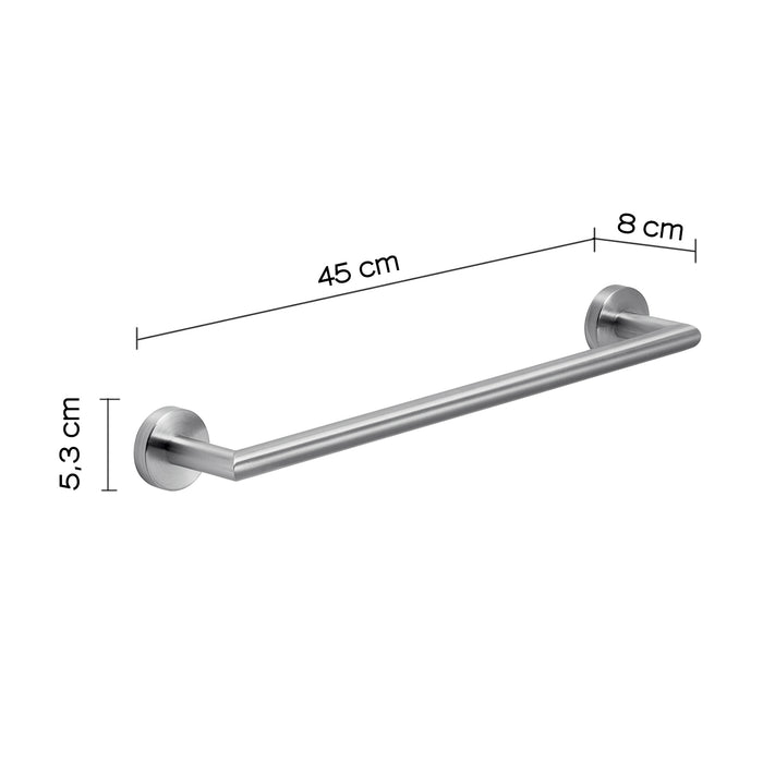 GEDY 50214538000 PROJECT Towel rack 45 cm Brushed