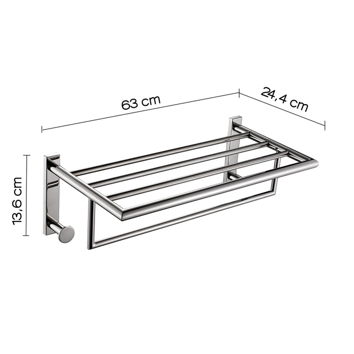 GEDY 50351300000 PROJECT Double Towel Rack