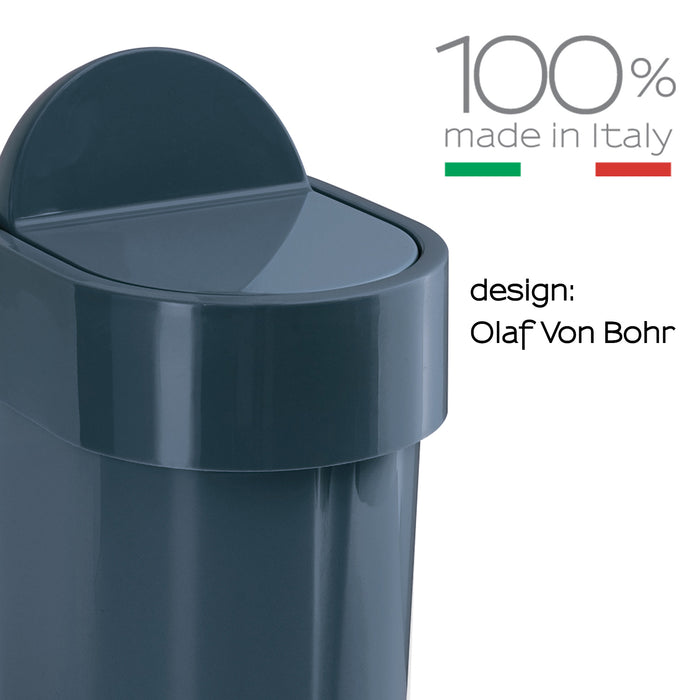 GEDY 80096500300 JUNIOR Trash Can With Lid 48 Blue