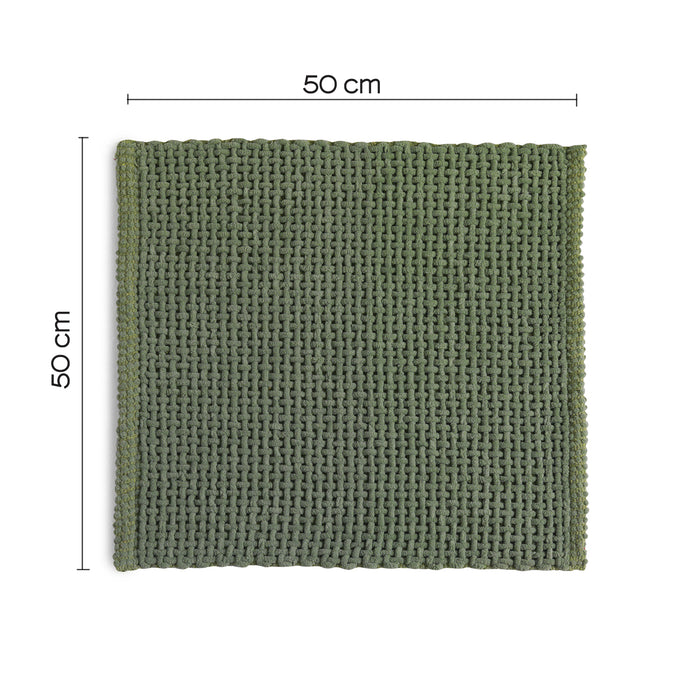 GEDY 96KN5050079 KNOT Alfombra 50X50 cm Verde