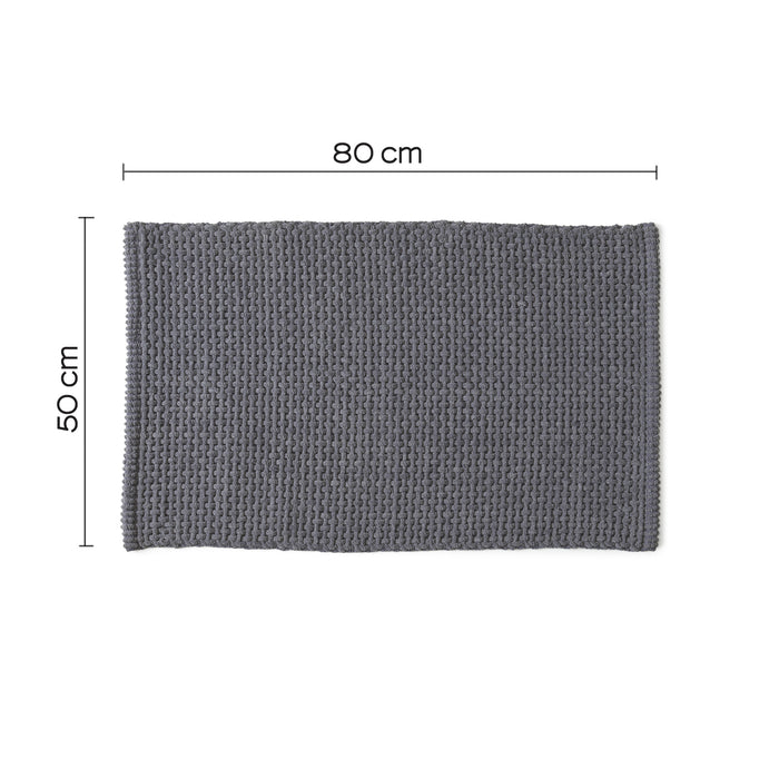 GEDY 96KN5080089 KNOT Alfombra 50X80 cm Gris