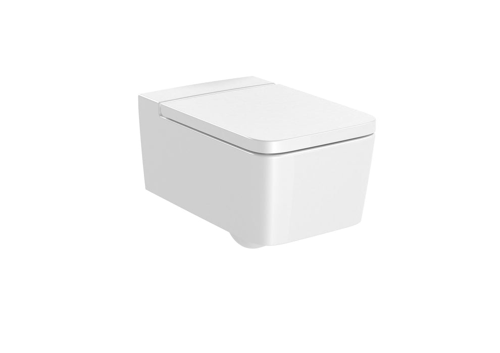 ROCA INSPIRA SQUARE Wall-Mounted Toilet Rimless White
