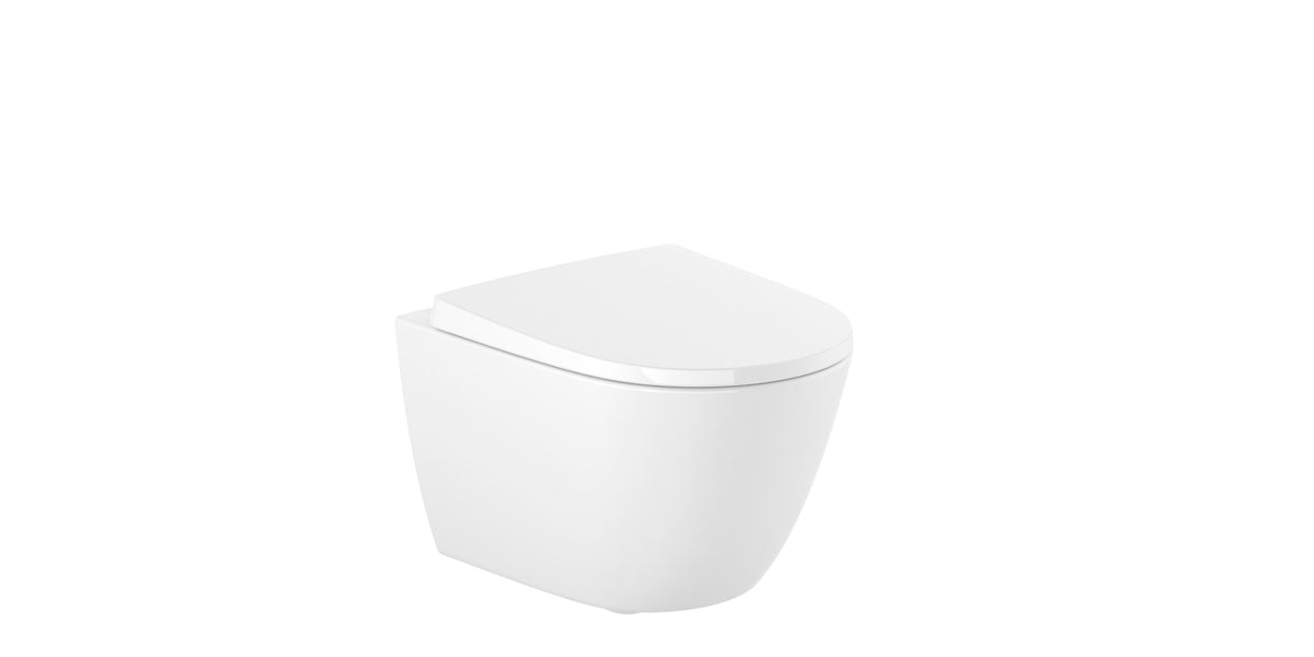 Inodoro Roca Rimless Inodoro ROCA ONA Rimless Suspendido Compacto - Blanco Brillo — Bañoidea