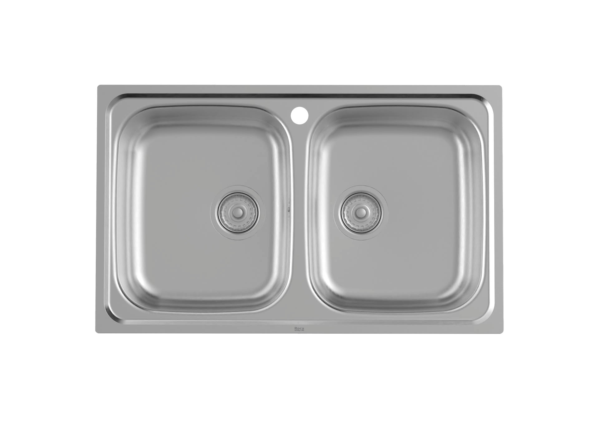 Fregadero ROCA VICTORIA 1 Cubeta 80cm Acero Inoxidable - ¡Compra ahora ...