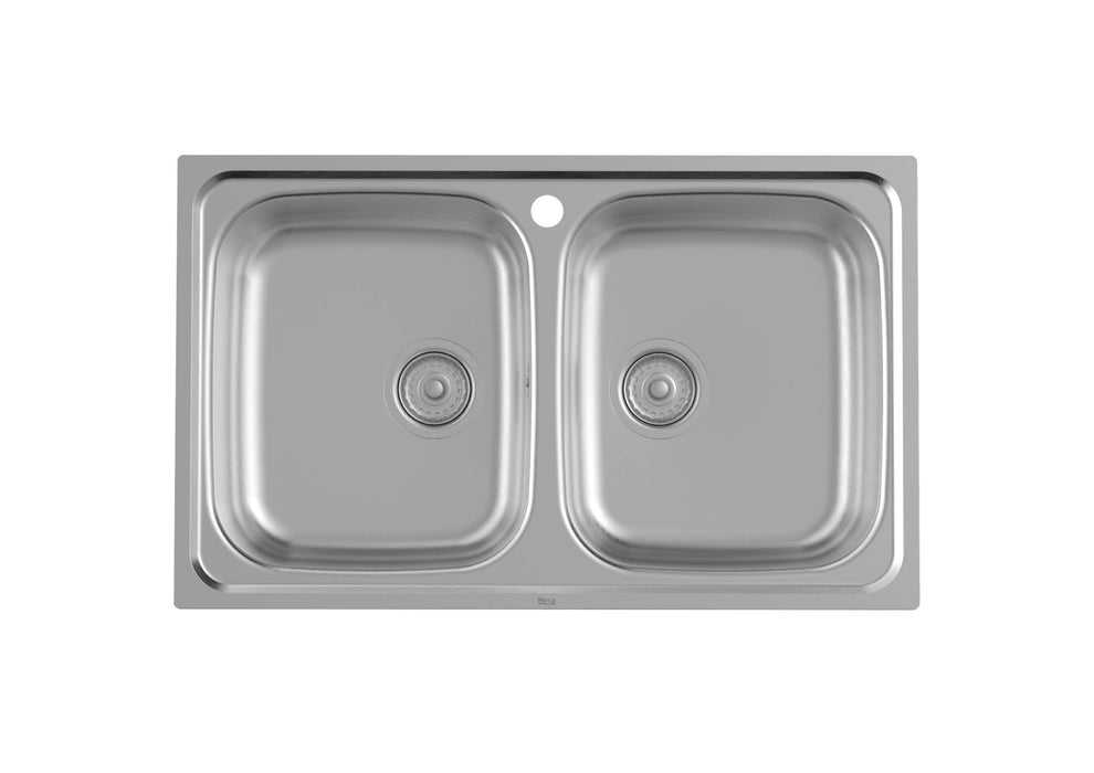 ROCA A872901A01 VICTORIA Sink 2 Bowls 90 cm Stainless Steel
