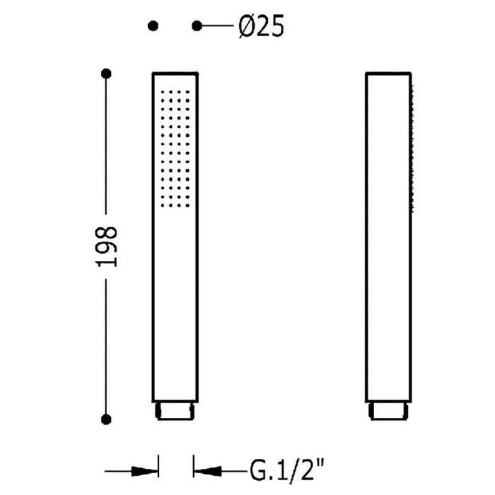 TRES 03411601OP COMPLETE SHOWER Hand Shower Rose Gold 24K
