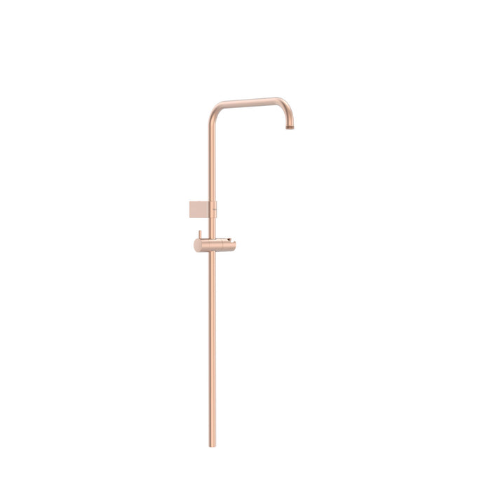 TRES 03463502OPM OVER-WALL Shower Bar Adaptable to Wall-Mounted Thermostatic Tap with Compatible Connection Matte Rose Gold