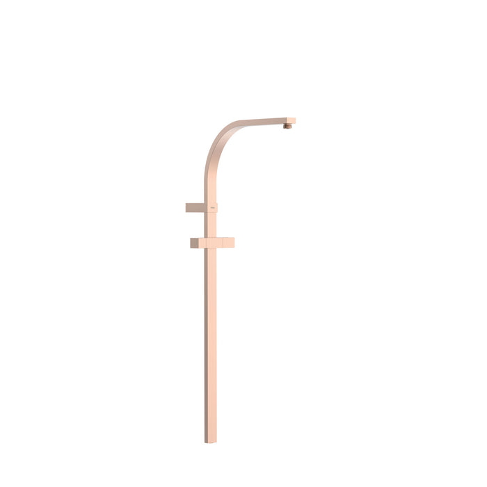 TRES 03463506OPM OVER-WALL Shower Bar Adaptable to Wall-Mounted Thermostatic Tap with Compatible Connection Matte Rose Gold