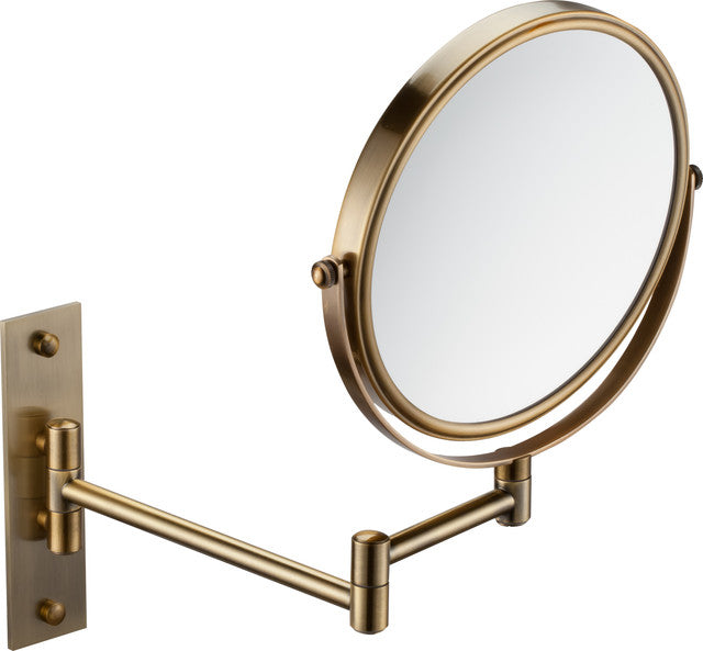MANILLONS TORRENT 06349011 5X Magnification Wall Mirror Aged Brass