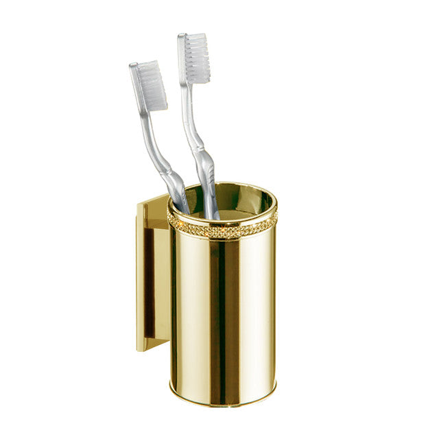 MANILLONS TORRENT 06666001 CARMEN Adhesive Wall Toothbrush Holder Gold