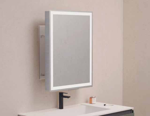 Cuatro tipos de espejos de pared que se instalan sin taladro para un uso  funcional y