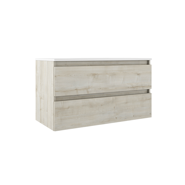 VISOBATH BOX Complete Suspended Furniture Set with 2 Birch Drawers