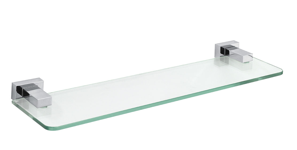 MEDITERRANEA 1072401 ARIES Chrome Glass Shelf