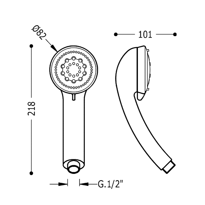 TRES 134823 Massage shower PLUS 3 positions