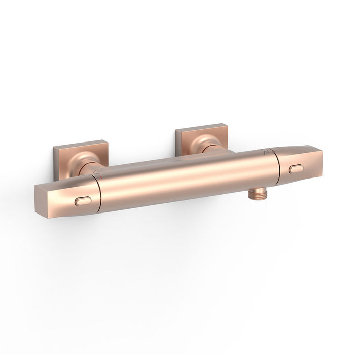 TRES 19016405OPM OVER-WALL Over-Wall Thermostatic Wall-Mounted Shower Tap Matte Rose Gold