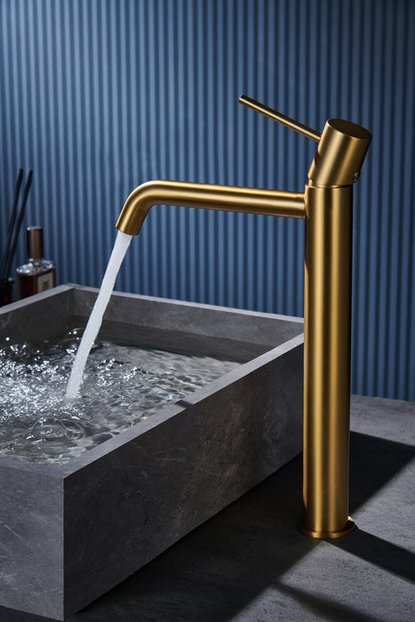 IMEX BDM039-3OC MONZA Tall Single Handle Basin Tap Brushed Gold