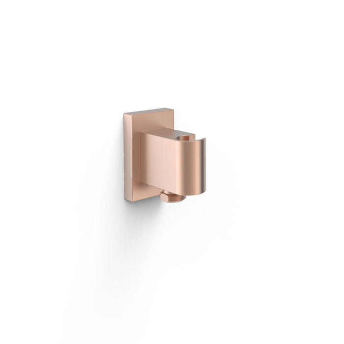 TRES 20718201OPM SHOWER TECHNOLOGY Fixed Support with Water Inlet for Hand Shower and Flexo Matte Rose Gold