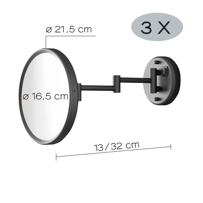 GEDY 21001400000 SARAH Magnifying Mirror With Led