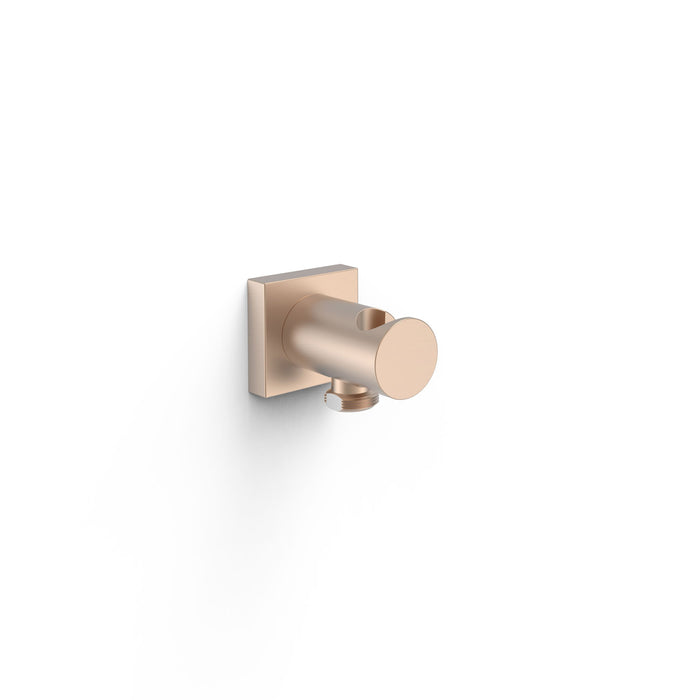 TRES 21118201OPM COMPL_DUCHA Fixed Support with Water Inlet for Hand Shower and Flexo Matte Rose Gold