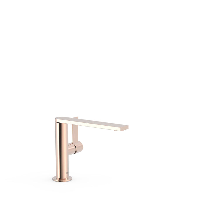 TRES 21120501OP PROJECT-TRES Grifo Single Handle With Side Handle For Lavabo 24K Pink Gold