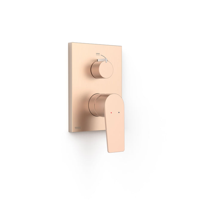 TRES 21128110OPM PROJECT-TRES View Piece for Rapid-Box 2-Way Flush-Mounted Box Matte Rose Gold