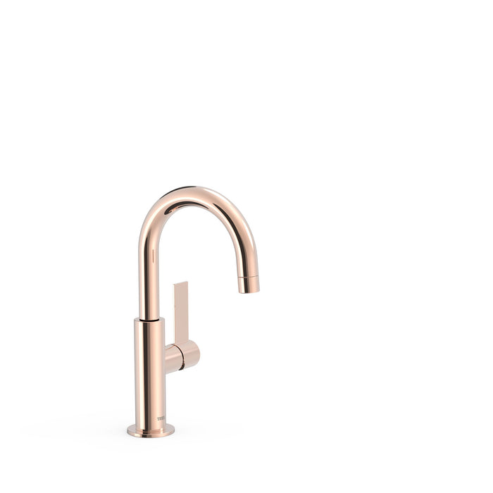 TRES 21190401OP PROJECT-TRES Single-Handle Tap with Side Handle for Basin 24K Rose Gold
