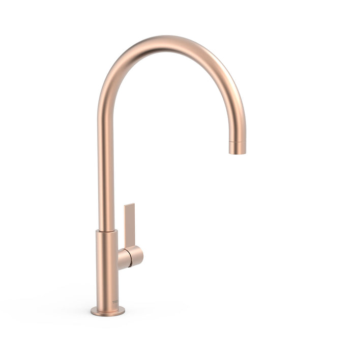 TRES 21190601OPM PROJECT-TRES XXL Single-Handle Tap with Side Handle for Basin Matte Rose Gold