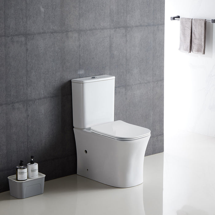 AQUORE NIKKO Complete Rimless Toilet Compact White